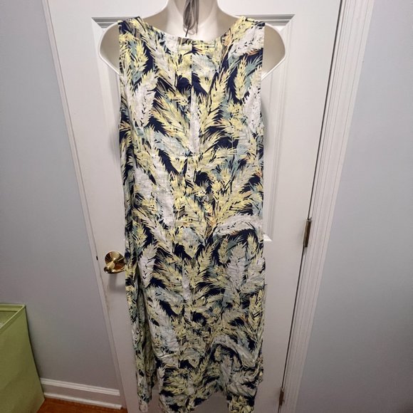J.Jill Sleeveless linen dress size small - Picture 2 of 8